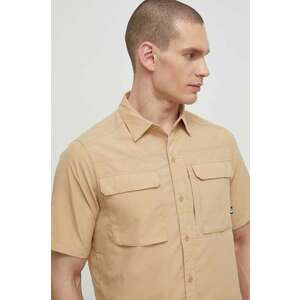 The North Face camasa Sequoia barbati, culoarea bej, cu guler clasic, regular, NF0A4T19LK51 imagine