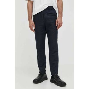 Samsoe Samsoe pantaloni din in culoarea bej, mulata imagine