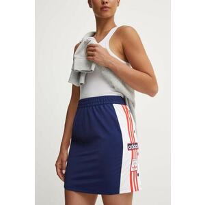 adidas Originals fustă culoarea bleumarin, mini, drept IU2469 imagine