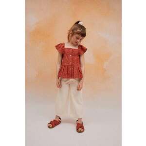 zippy bluza de bumbac pentru copii culoarea bordo, modelator imagine