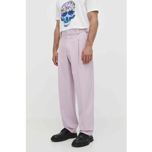 Won Hundred pantaloni bărbați, culoarea roz, drept 2852-14229 imagine