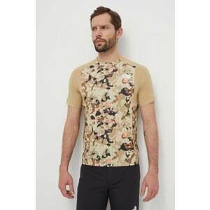 The North Face tricou sport Valday culoarea bej, modelator, NF0A851SXIC1 imagine