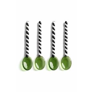 &k amsterdam set de linguri Spoon Duet Green 4-pack imagine
