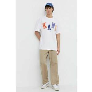 Karl Kani tricou din bumbac barbati, culoarea alb, cu imprimeu imagine