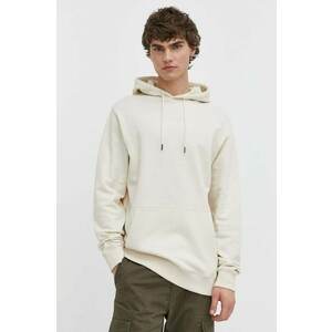 DC bluza barbati, culoarea bej, cu glugă, cu imprimeu, ADYFT03390 imagine