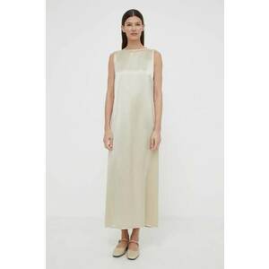 By Malene Birger rochie culoarea bej, maxi, mulată imagine