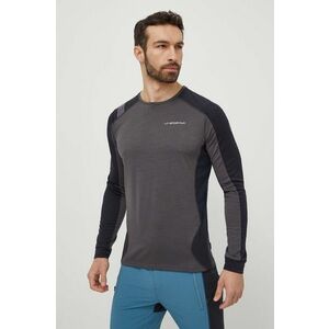 LA Sportiva mânecă lungă sport pentru copii Beyond culoarea gri, cu imprimeu, P51900999 imagine