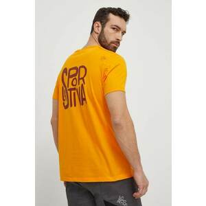 LA Sportiva tricou Back Logo barbati, culoarea portocaliu, cu imprimeu, F04102102 imagine