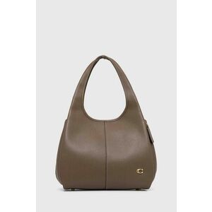 Coach poseta de piele culoarea negru imagine