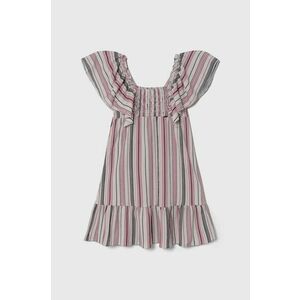 Pepe Jeans rochie fete REGINA culoarea violet, mini, evazată imagine