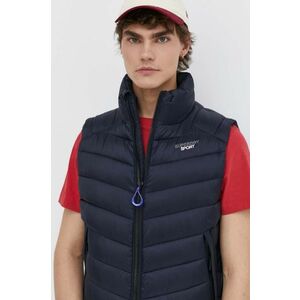 Superdry vesta barbati, culoarea albastru marin, de iarna imagine