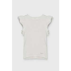 Pepe Jeans tricou copii QUANISE culoarea alb imagine