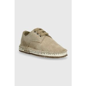 zippy pantofi din piele intoarsa pentru copii culoarea bej imagine