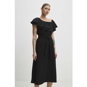 Answear Lab rochie culoarea negru, mini, evazată imagine