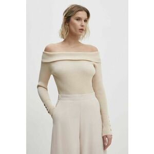 Answear Lab pulover culoarea bej imagine