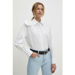 Answear Lab cămașă femei, culoarea alb, cu guler clasic, relaxed imagine