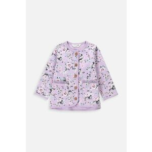 Coccodrillo hanorac de bumbac pentru bebelusi culoarea violet, modelator imagine