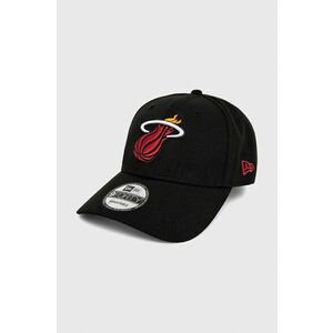 New Era Șapcă culoarea negru, material neted imagine