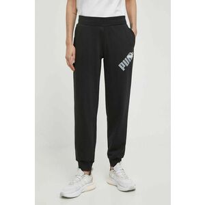 Puma pantaloni de trening culoarea negru, cu imprimeu 677895 imagine