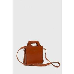 Lovechild poșetă de piele culoarea maro 24-2-977-2030 imagine