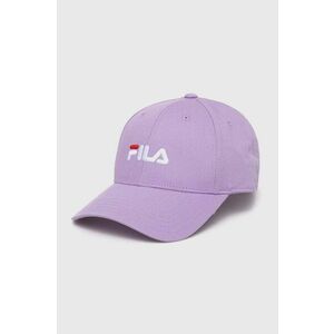 Fila caciula culoarea violet, cu imprimeu imagine