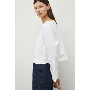 Theory bluza femei, culoarea alb, neted imagine