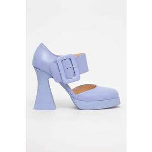 AGL pantofi de piele JANIS culoarea violet, cu toc drept, D269005PGKA076G197 imagine