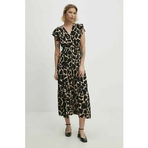 Answear Lab rochie culoarea negru, maxi, evazată imagine