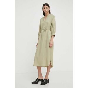 Marc O'Polo rochie culoarea verde, midi, oversize imagine