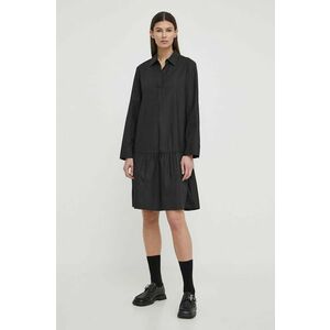 Marc O'Polo rochie culoarea negru, midi, oversize imagine