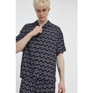 On Vacation camasa barbati, culoarea negru, regular, OVC SH15 imagine