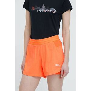 Jack Wolfskin pantaloni scurți outdoor Prelight 2in1 culoarea portocaliu, neted, medium waist, 1509021 imagine