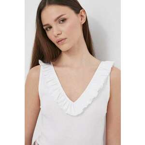 Pepe Jeans top femei, culoarea alb imagine