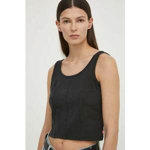 Levi's top femei, culoarea negru imagine
