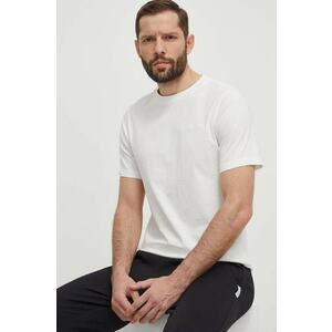 Peak Performance tricou din bumbac barbati, culoarea alb, neted imagine
