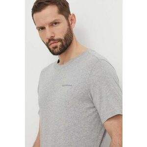 Peak Performance tricou din bumbac barbati, culoarea gri, neted imagine
