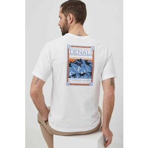 The North Face tricou din bumbac barbati, culoarea alb, cu imprimeu, NF0A87NUFN41 imagine