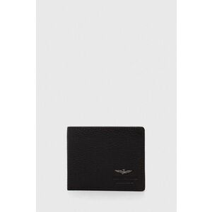 Aeronautica Militare portofel de piele barbati, culoarea maro imagine