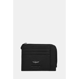 Aeronautica Militare portofel de piele barbati, culoarea negru imagine