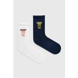adidas Originals sosete 2-pack culoarea alb, IS0740 imagine