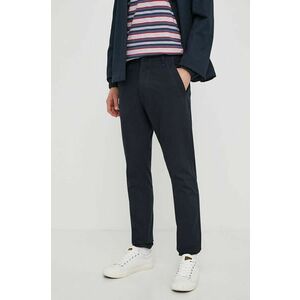 G-Star pantaloni bărbați, culoarea bleumarin, cu fason chinos imagine