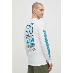 Under Armour longsleeve barbati, culoarea alb, cu imprimeu imagine