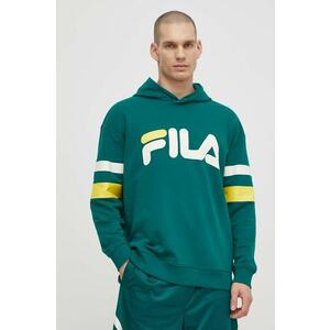 Fila bluza Luohe barbati, culoarea verde, cu glugă, cu imprimeu, FAM0675 imagine