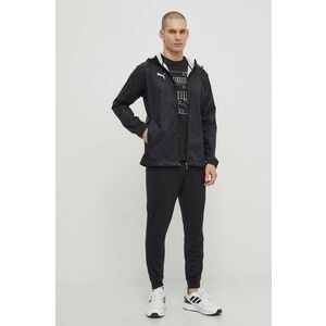 Puma tricou din bumbac bărbați, culoarea negru, cu imprimeu, 680173 imagine