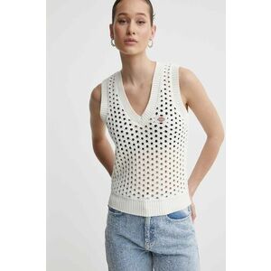 Dickies vestă din bumbac INGALLS VEST W culoarea bej, DK0A4YT3 imagine