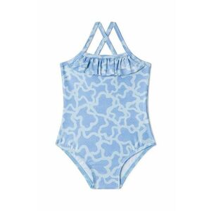 Tous costum de baie dintr-o bucată pentru copii culoarea turcoaz imagine