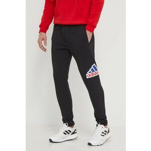 adidas pantaloni de trening culoarea negru, cu imprimeu, IS3232 imagine