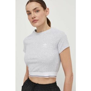 adidas Originals tricou femei, culoarea gri, IS2318 imagine