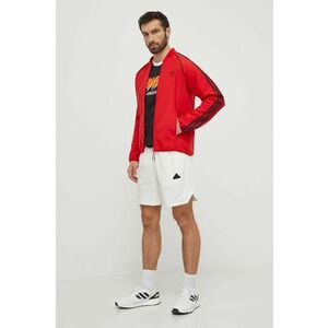 adidas Originals bluza barbati, culoarea rosu, cu imprimeu, IS2807 imagine
