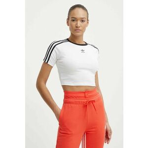 adidas Originals tricou 3-Stripes femei, culoarea alb, IP0662 imagine